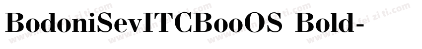 BodoniSevITCBooOS Bold字体转换